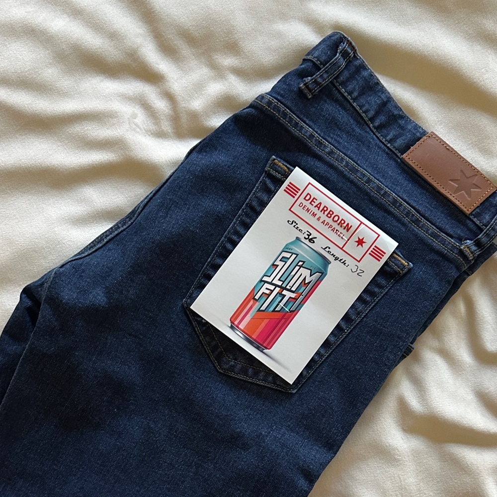 Dearborn Slim Fit Jeans-New with tags. Made in USA